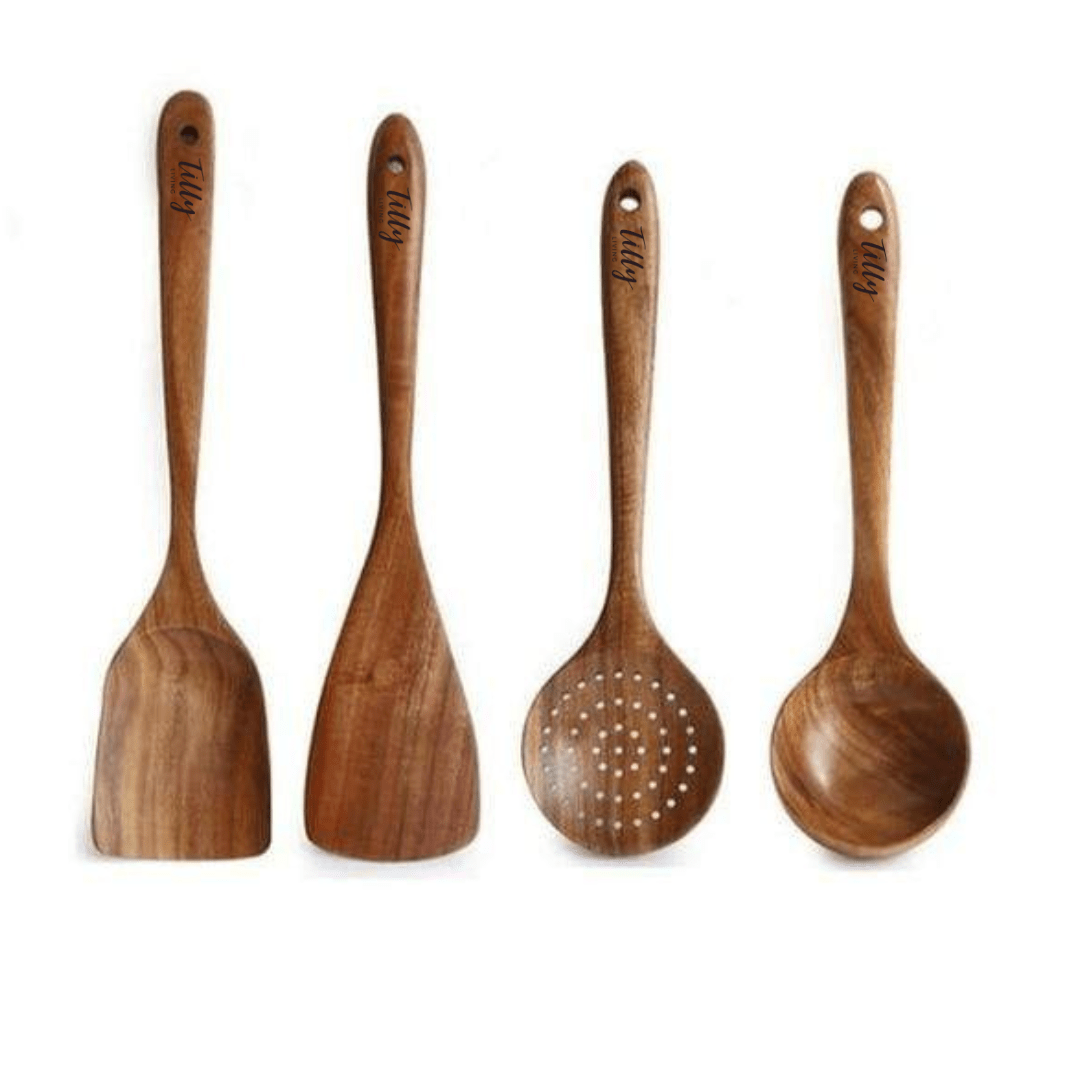 Teak Wooden Utensil Set